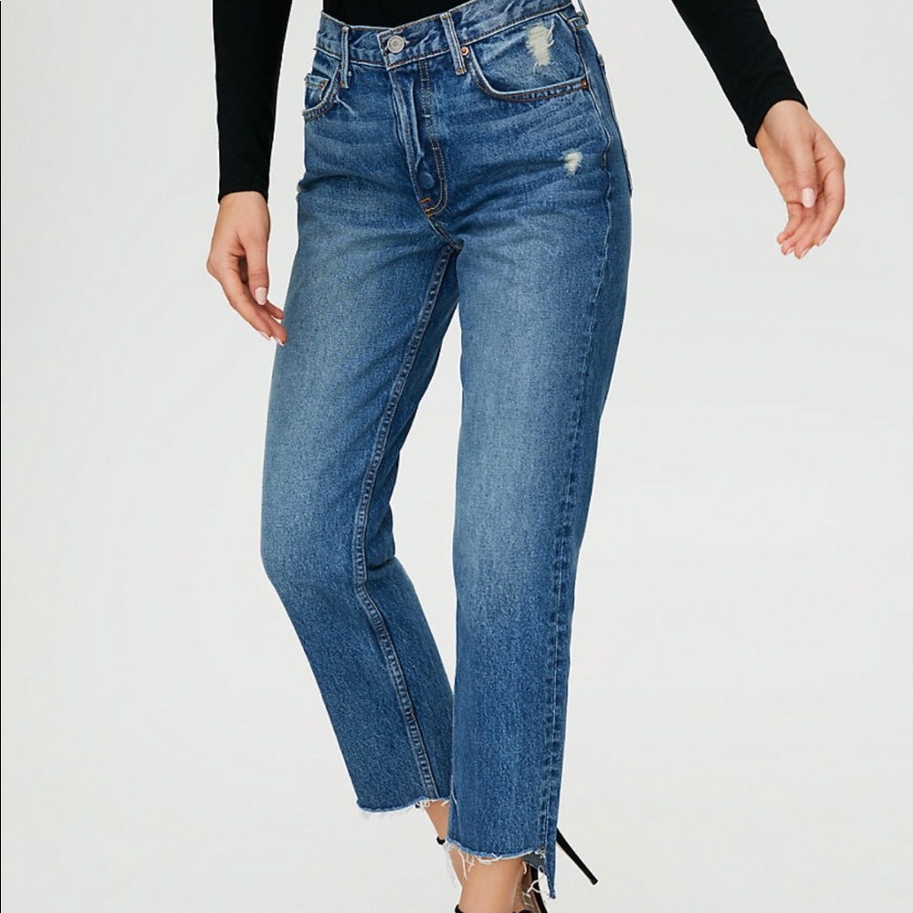 GRLFRND Helena Crop High Rise Straight Leg Jeans - Picture 4 of 6